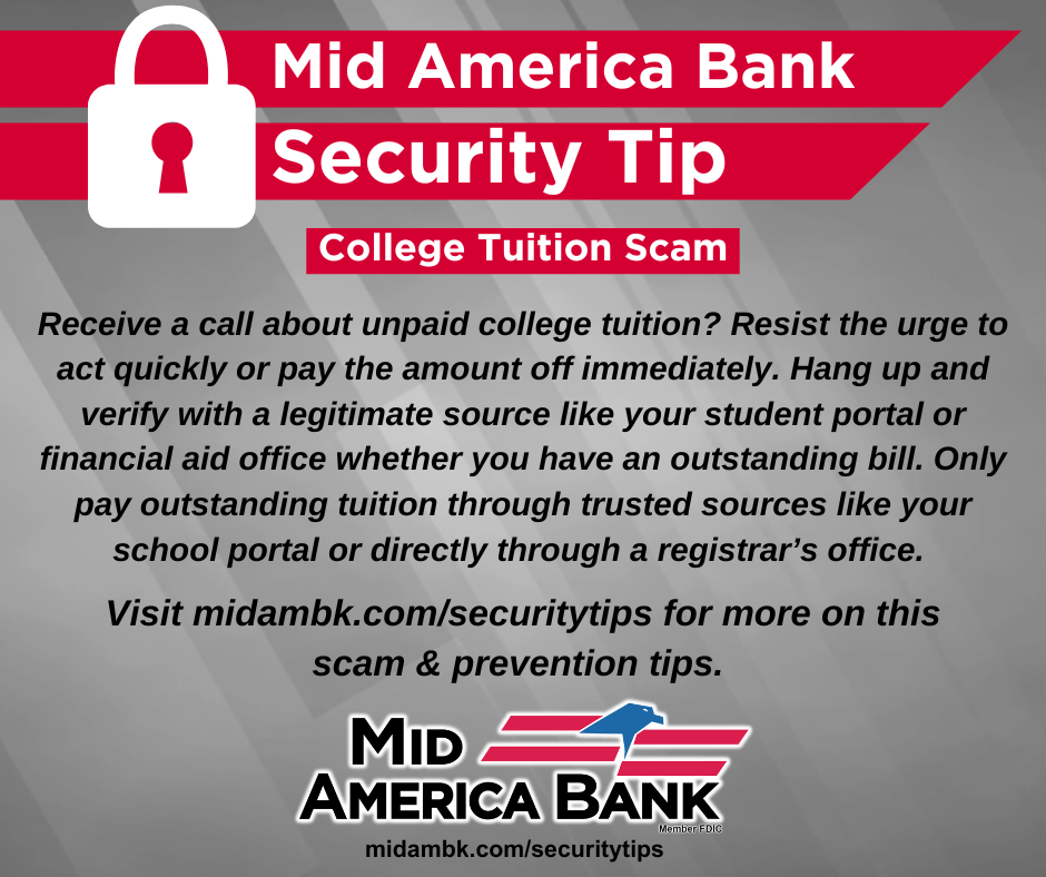 security tips - college tuition scams